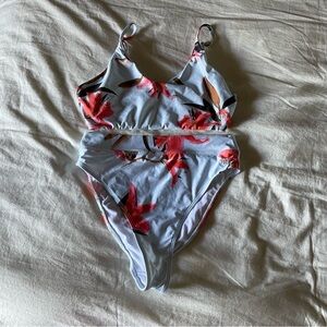 Albion Kids Swim Bikini in Red Floral